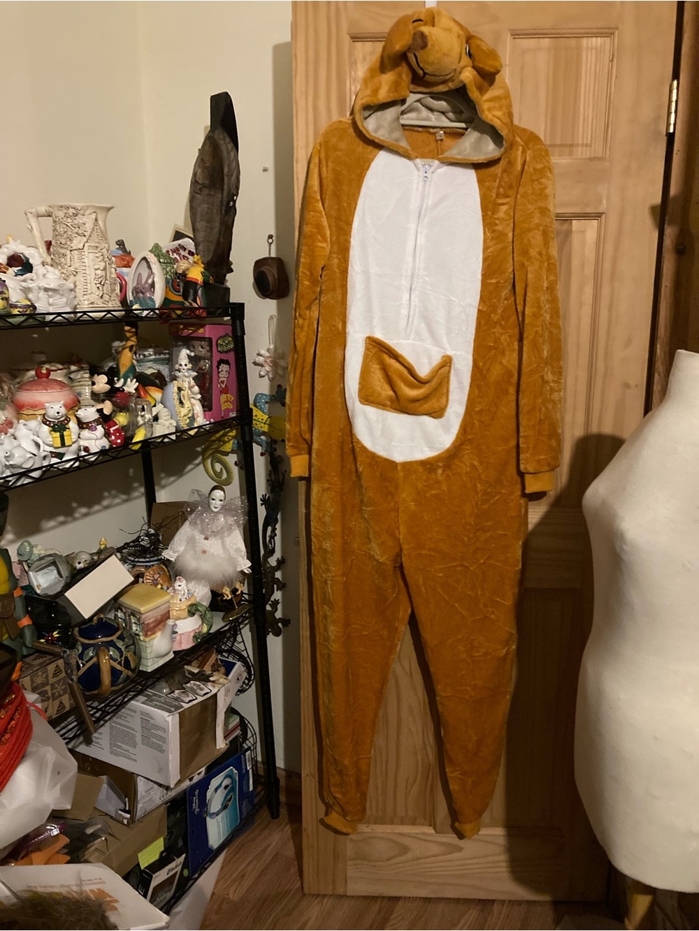 Adult onesie Kangaroo Halloween costume/cosplay/pajamas